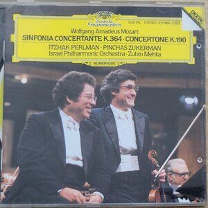Music CD - Mozart: Sinfonia Concertante, Itzhak Perlman, Pinchas Zukerman, 1985